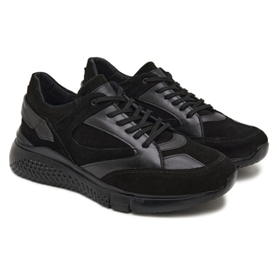 David Siyah Erkek Süet Spor Ayakkabı