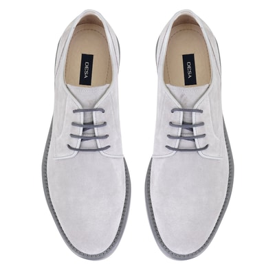 Davon Gri Erkek Süet Deri Klasik Ayakkabı