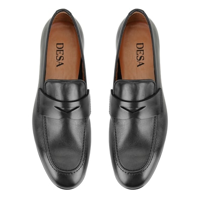 Derek Siyah Erkek Deri Günlük Ayakkabı