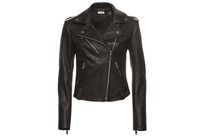 Dessey Kadın Deri Streç Biker Ceket