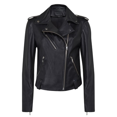 Dessey Kadın Deri Streç Biker Ceket