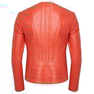 Deundria Kadın Fit Panelli Deri Ceket