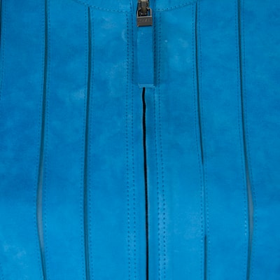 Deundria Mavi Kadın Panelli Fit Süet Ceket