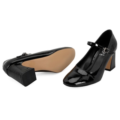 Diay Siyah Kadın Mary Jane Günlük Ayakkabı