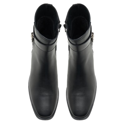 Dina Siyah Kadın Deri Bot