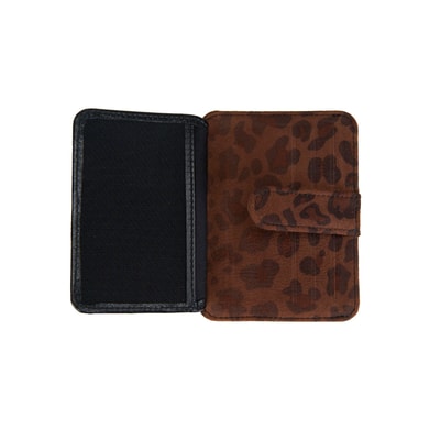 Diona Siyah/ Leopar Baskılı Kadın Cüzdan