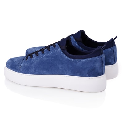 Donna Lacivert Erkek Spor Süet Deri Ayakkabı