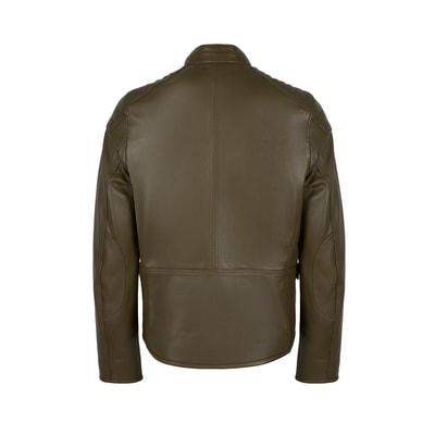 Dugan Yeşil Erkek Deri Mont