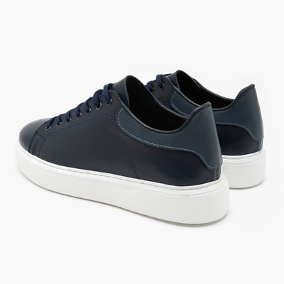 Duncan Lacivert Erkek Deri Spor Ayakkabı