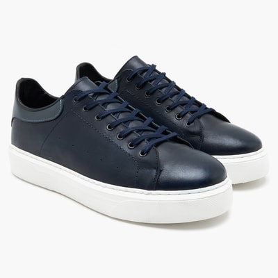 Duncan Lacivert Erkek Deri Spor Ayakkabı