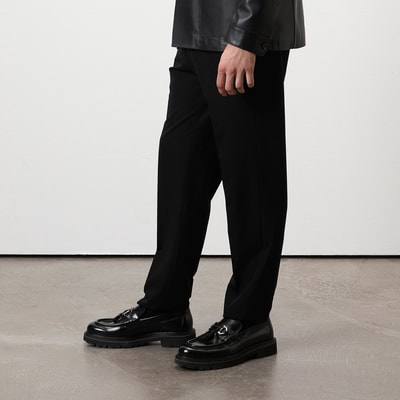 Edene Siyah Erkek Deri Loafer