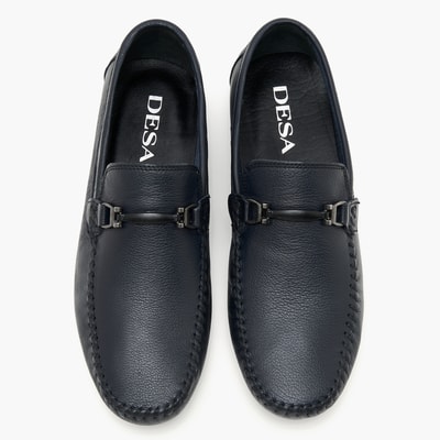 Edmond Lacivert Erkek Deri Loafer