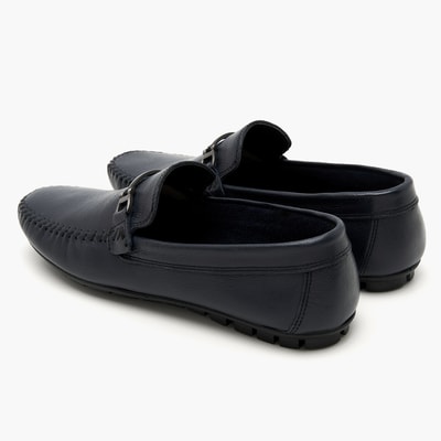 Edmond Lacivert Erkek Deri Loafer