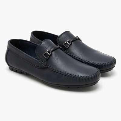 Edmond Lacivert Erkek Deri Loafer