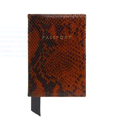Egzotik Baskılı Deri Pasaportluk