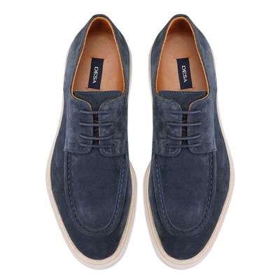 Elena Lacivert Erkek Günlük Süet Deri Ayakkabı