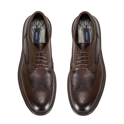 Eliezer Kahve Erkek Deri Klasik Ayakkabı