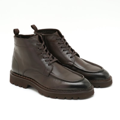 Emelia Kahve Erkek Deri Bot