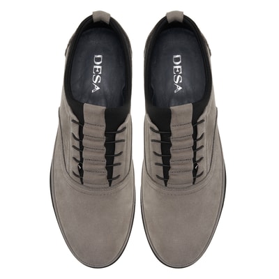 Emil Gri Erkek Nubuk Günlük Ayakkabı