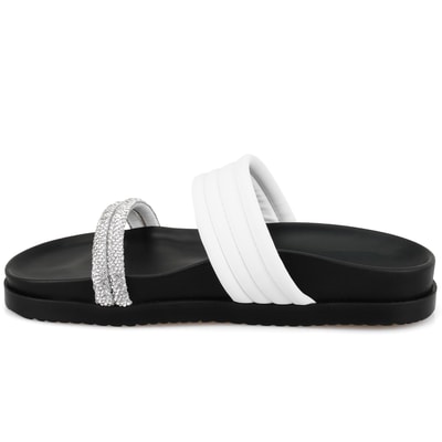 Emilo Beyaz Kadın DesaComfort Tabanlı Terlik