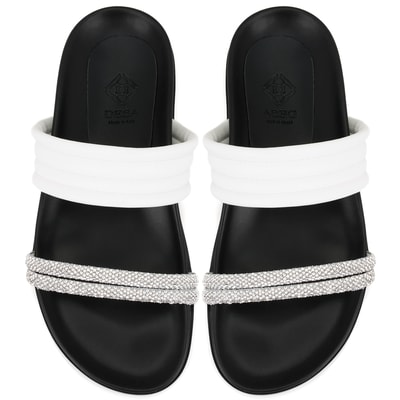 Emilo Beyaz Kadın DesaComfort Tabanlı Terlik