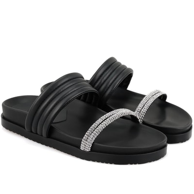 Emilo Siyah Kadın DesaComfort Tabanlı Terlik