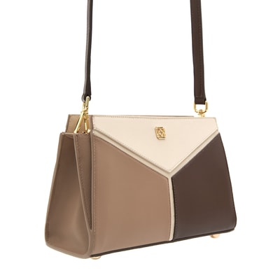 Emma Krem Kadın Kroko Baskılı Deri Omuz Çantası