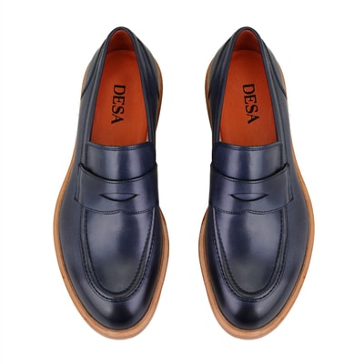 Emrick Lacivert Erkek Deri Klasik Ayakkabı