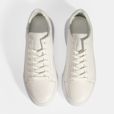 Erkek Beyaz Bağcıklı Deri Günlük Ayakkabı