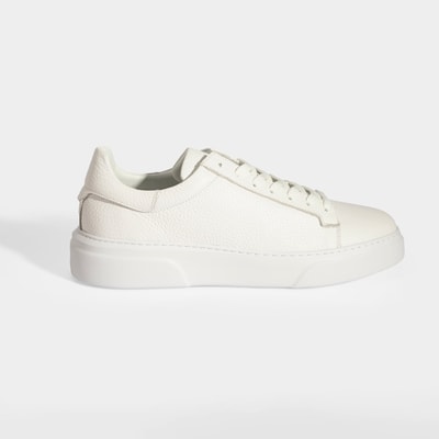 Erkek Beyaz Bağcıklı Deri Günlük Ayakkabı