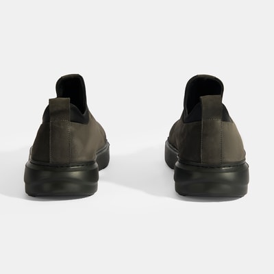 Erkek Gri Bağcıklı Deri Günlük Ayakkabı