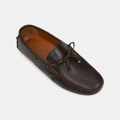 Erkek Kahve Bağcık Detaylı Deri Loafer