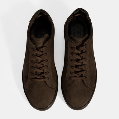 Erkek Kahve Bağcıklı Günlük Nubuk Deri Ayakkabı