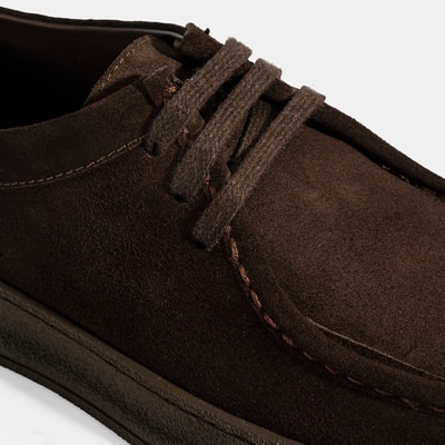 Erkek Kahve Bağcıklı Günlük Süet Ayakkabı