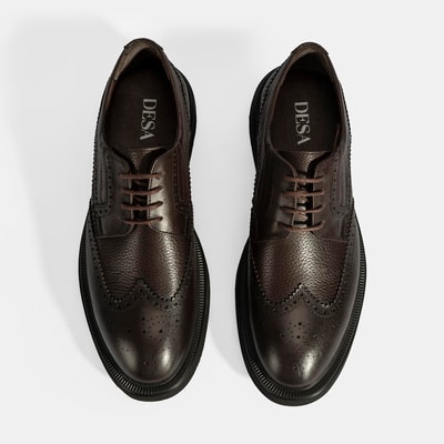 Erkek Kahve Bağcıklı Klasik Ayakkabı