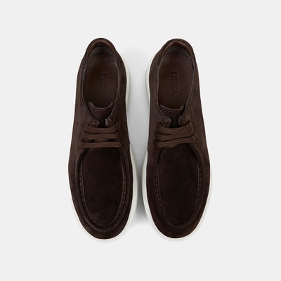 Erkek Kahve Bağcıklı Süet Deri Günlük Ayakkabı