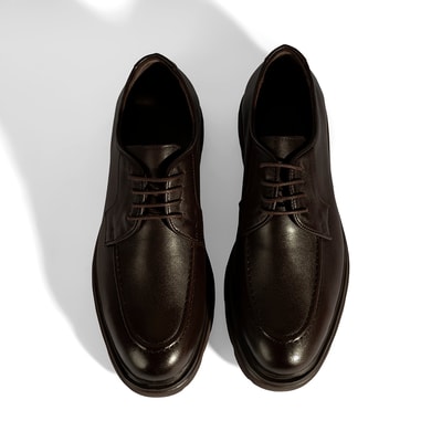 Erkek Kahve Deri Günlük Ayakkabı