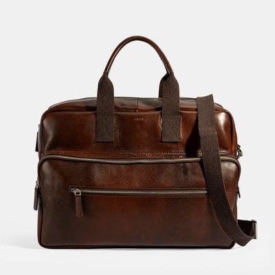 Erkek Kahve Deri Seyahat Çantası