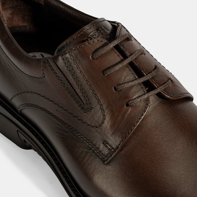 Erkek Kahve DesaComfort Klasik Deri Ayakkabı