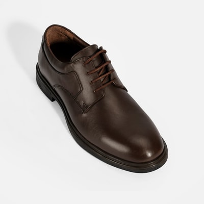Erkek Kahve Klasik Deri Ayakkabı