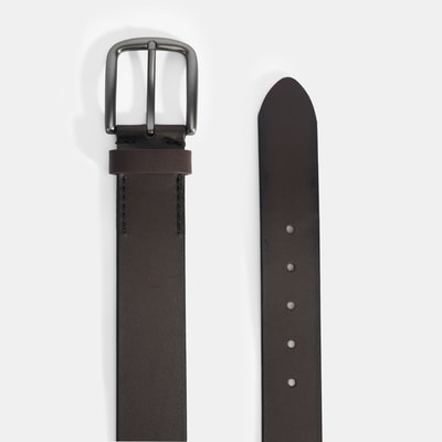 Erkek Kahve Spor Deri Kemer