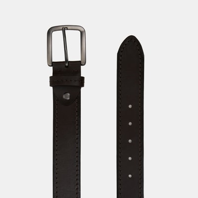 Erkek Kahve Spor Deri Kemer