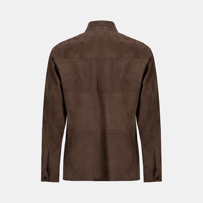 Erkek Kahve Süet Gömlek