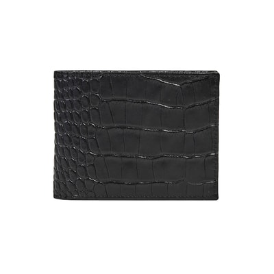Erkek Kroko Baskılı Deri Cüzdan