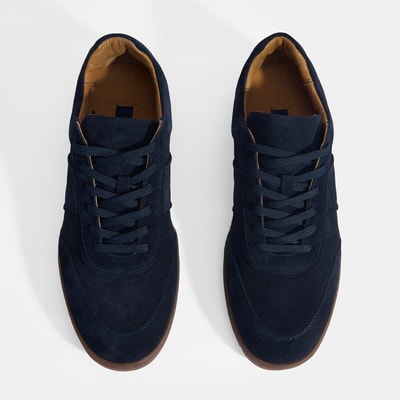 Erkek Lacivert Bağcıklı Süet Günlük Ayakkabı