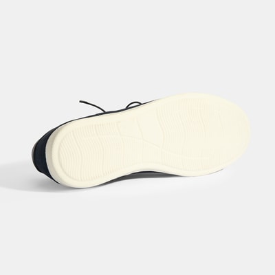 Erkek Lacivert Deri Bağcıklı Günlük Ayakkabı