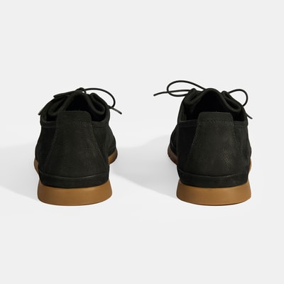 Erkek Siyah Bağcıklı Deri Ayakkabı