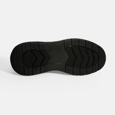 Erkek Siyah Bağcıklı Deri Günlük Ayakkabı