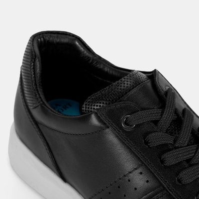 Erkek Siyah DesaComfort Deri Sneaker