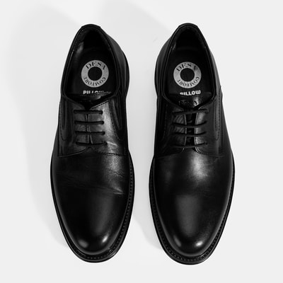 Erkek Siyah DesaComfort Klasik Deri Ayakkabı